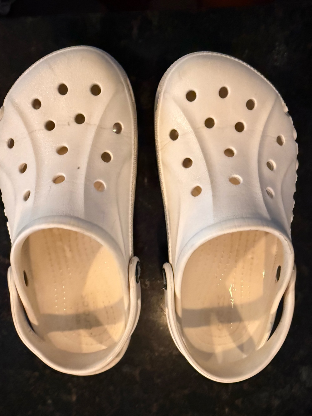 White Kids sz 3 Crocs